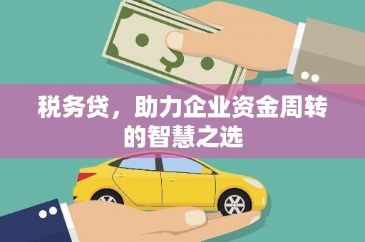 沐川税务贷，助力企业资金周转的智慧之选