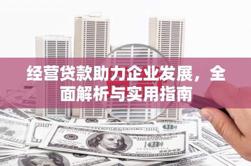 沐川经营贷款助力企业发展，全面解析与实用指南