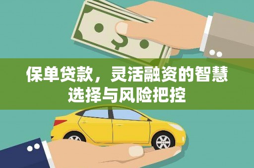 沐川保单贷款，灵活融资的智慧选择与风险把控