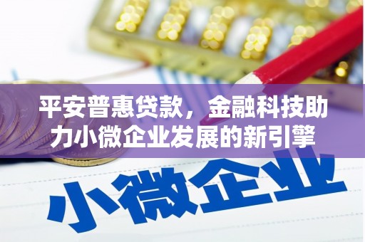 沐川平安普惠贷款，金融科技助力小微企业发展的新引擎