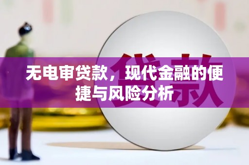 沐川无电审贷款，现代金融的便捷与风险分析