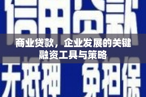 沐川商业贷款，企业发展的关键融资工具与策略