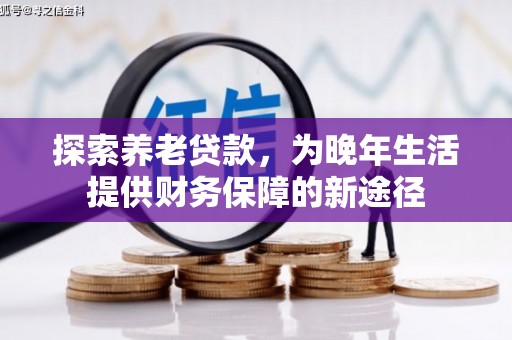 沐川探索养老贷款，为晚年生活提供财务保障的新途径