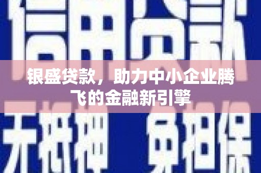 沐川银盛贷款，助力中小企业腾飞的金融新引擎