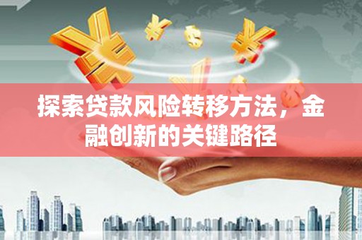 沐川探索贷款风险转移方法，金融创新的关键路径