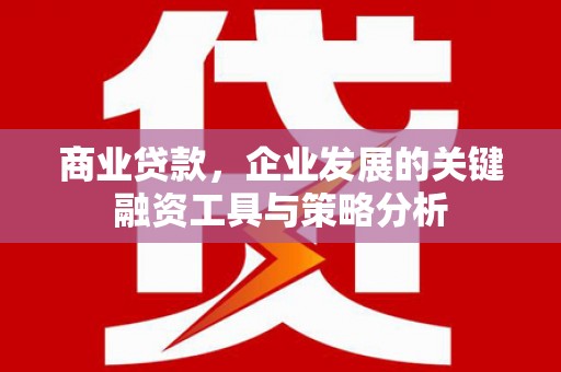 沐川商业贷款，企业发展的关键融资工具与策略分析