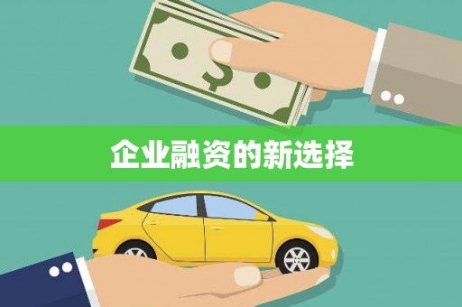 沐川企业融资的新选择