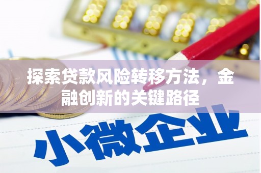 沐川探索贷款风险转移方法，金融创新的关键路径