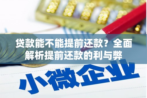 沐川贷款能不能提前还款？全面解析提前还款的利与弊