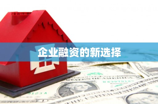 沐川企业融资的新选择